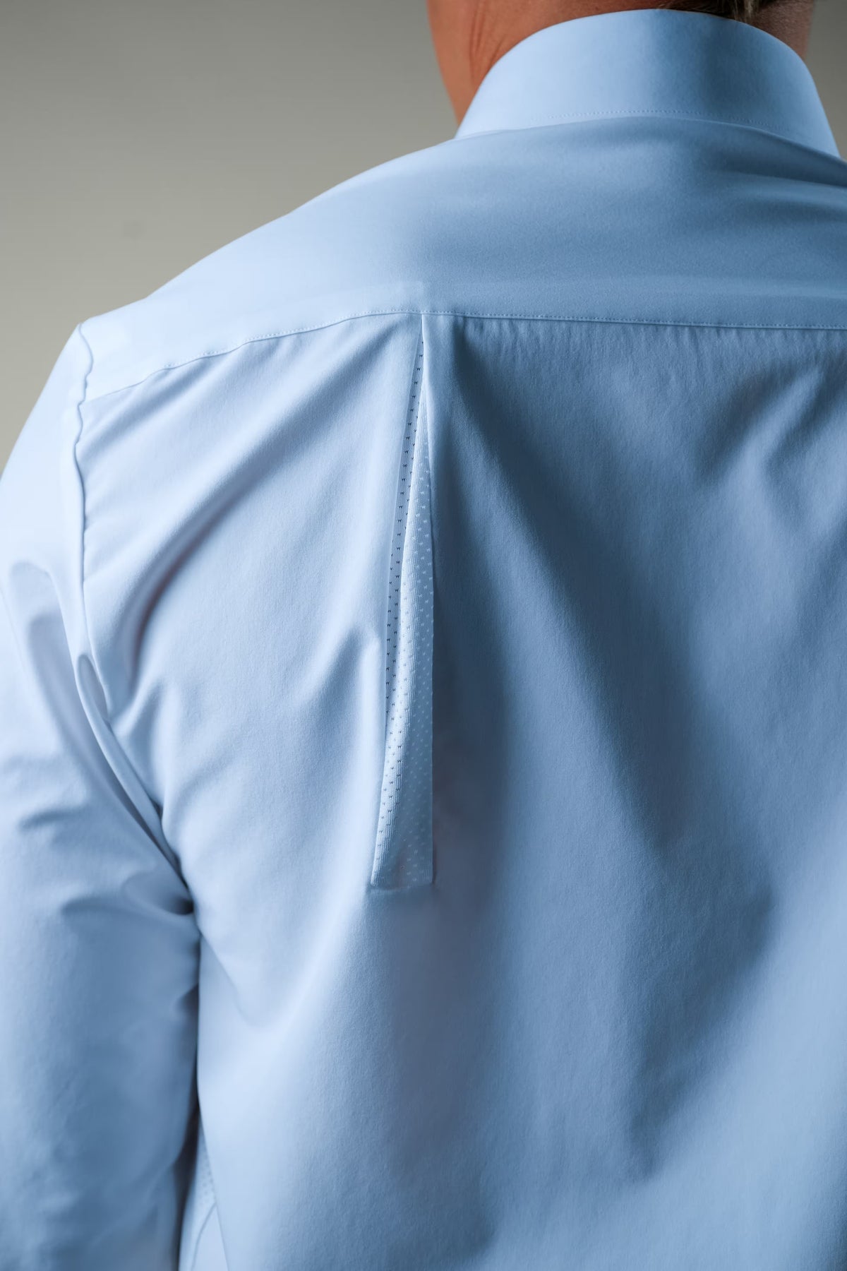 Breathable Blue Long Sleeve Dress Shirt